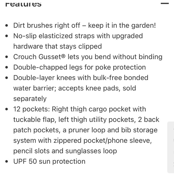 Duluth Trading Women’s Heirloom Gardening Bib Overalls EUC S/31’ - Picture 15 of 16